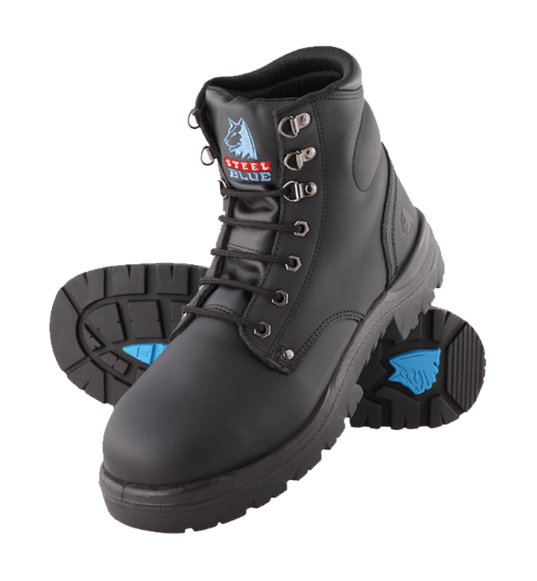 steel blue boot laces