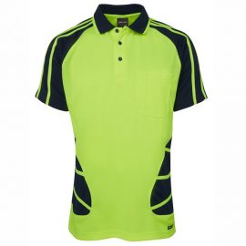 JB's Wear Hi Vis S/S Spider Polo