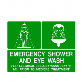 Emergency Eye Wash And Shower Sign