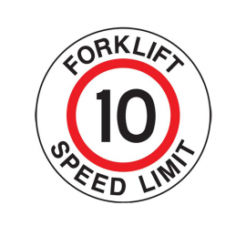 Forklift Speed Limit Floor Sign