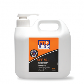 Pro Bloc Sunscreen 2.5ltr Pump Pack Bottle