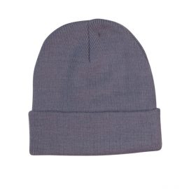 Shiny Roll Up Acrylic Beanie