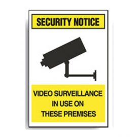 Video Surveillance In Use Sign