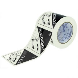 Printed Label Tape - Corrosive