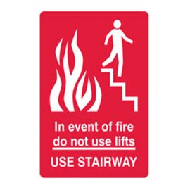 Do Not Use Lifts Sign