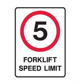 Forklift Speed Limit Sign