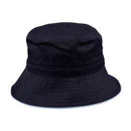 Shiny Bucket Hat With Sandwich Trim