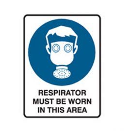 Respirator Must Be Worn Sign