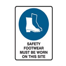 Safety Footwear Must Be Worn Sign