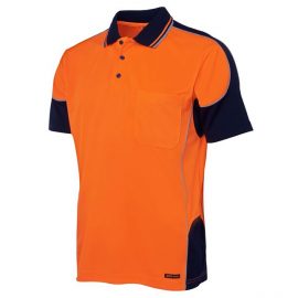 JB's Wear Hivis Contrast Piping S/S Polo