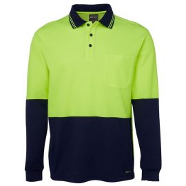 JB's Wear Hivis Cotton Back L/S Polo