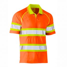 Bisley Double Hivis Mesh S/S Polo