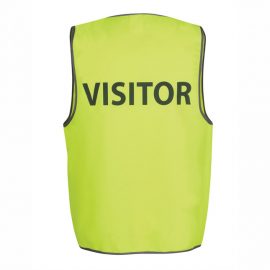 JB's Wear Hivis Printed Safety Visitor Vest