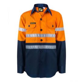 Workcraft Kids L/S Drill Shirt w/ Tape