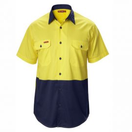 Yakka Koolgear Hivis Two-Tone S/S Shirt