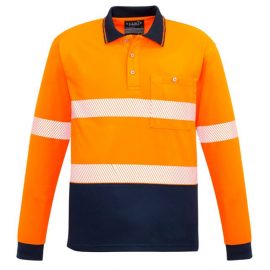 Syzmik Unisex Hivis L/S Polo Taped