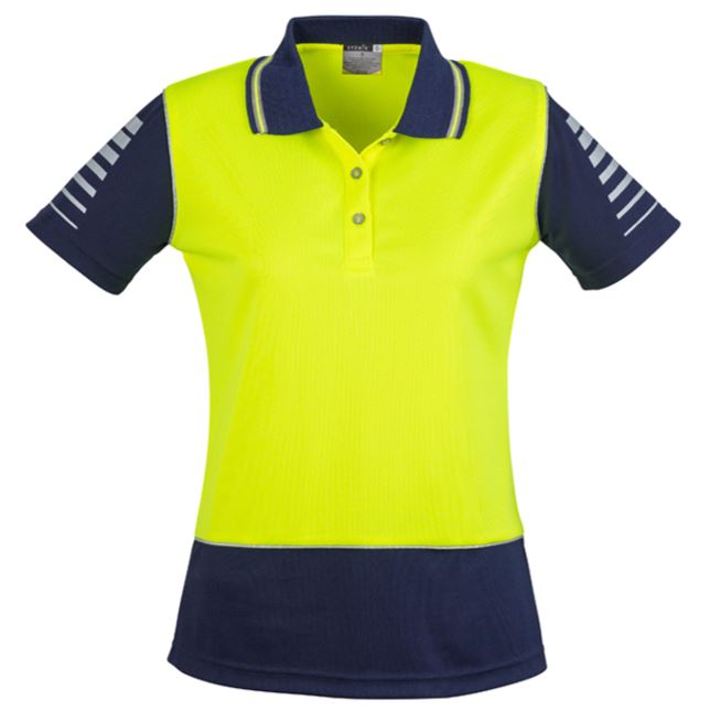 Syzmik Womens Hivis Zone S/S Polo – Summit Workwear and Safety